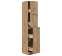vidaXL Armadietto da Farmacia Rovere 30x41x174,5 cm in Truciolato, Mobile da Farmacia, Arredamento da Farmacia, Mobile con cassetti da Farmacia