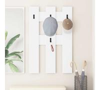 vidaXL Appendiabiti a Muro Bianco 65 x 3 x 100 cm Legno Multistrato, Organizzazione corridoio, mensola Moderna, Appendiabiti salvaspazio, Organizer Verticale per Ingresso
