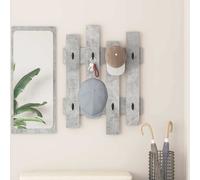 vidaXL Appendiabiti a muro A parete Grigio cemento 60 x 3 x 82 cm