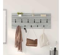 vidaXL Appendiabiti a muro A parete Grigio Sonoma 100 x 40 x 12 cm