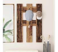 vidaXL Appendiabiti a muro A parete Legno vecchio 65 x 3 x 100 cm