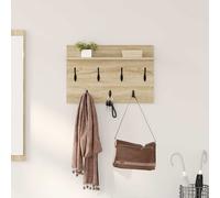 vidaXL Appendiabiti a muro A parete Rovere Sonoma 80 x 40 x 12 cm