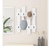 vidaXL Appendiabiti a muro Bianco 60 x 3 x 82 cm Legno multistrato