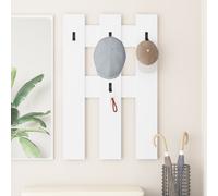 vidaXL Appendiabiti a muro Bianco 65 x 3 x 100 cm Legno multistrato