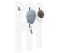 vidaXL Appendiabiti a Muro Bianco 65 x 3 x 100 cm Legno Multistrato, Organizzazione corridoio, mensola Moderna, Appendiabiti salvaspazio, Organizer Verticale per Ingresso