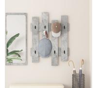vidaXL Appendiabiti a muro Grigio Cemento 60 x 3 x 82 cm