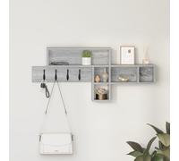 vidaXL Appendiabiti a muro Grigio sonoma 100 x 12 x 43.5 cm
