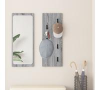 vidaXL Appendiabiti a muro Grigio sonoma 30 x 1.5 x 80 cm