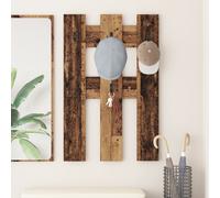 vidaXL Appendiabiti a muro Legno antico 65 x 3 x 100 cm