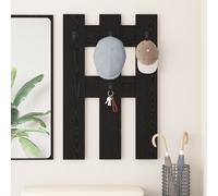 vidaXL Appendiabiti a muro Rovere nero 65 x 3 x 100 cm