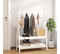 vidaXL Appendiabiti Bianco 100x45,5x150 cm Legno Massello di Pino