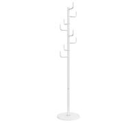 vidaXL Appendiabiti Bianco 183 cm in Ferro Verniciato a Polvere