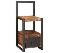 vidaXL Appendiabiti con cassetto Multicolore Legno Recuperato Massello