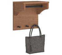 vidaXL Appendiabiti da Parete SANDNES 43x30x42 cm in Legno di Pino