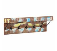 vidaXL Appendiabiti Multicolore Legno massello di recupero