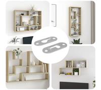 vidaXL Appendino a forma di chiave 2 pcs Argento 45 x 16 x 3.5 mm