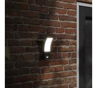 vidaXL Applique con LED e Sensore 2 pz Nere in Alluminio Pressofuso