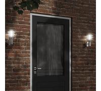 vidaXL Applique da Esterno 2 pz Argento in Acciaio Inossidabile