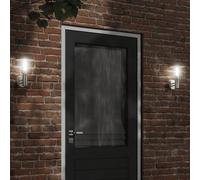 vidaXL Applique da Esterno 2 pz Argento in Acciaio Inossidabile
