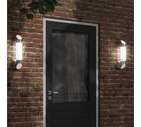 vidaXL Applique da Esterno 2 pz Argento in Acciaio Inossidabile