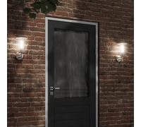 vidaXL Applique da Esterno 2 pz Argento in Acciaio Inossidabile