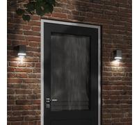 vidaXL Applique da Esterno 2 pz Nere in Acciaio Inossidabile