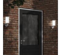 vidaXL Applique da Esterno Argento in Acciaio Inossidabile