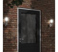 vidaXL Applique da Esterno Argento in Acciaio Inossidabile