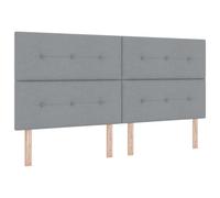 vidaXL Applique LED Grigio 100 cm TessutoLuce decorativa per camera