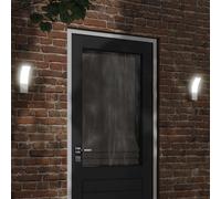 vidaXL Applique per Esterni con LED Bianca in Alluminio Pressofuso