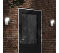 vidaXL Applique per Esterni con LED Bianca in Alluminio Pressofuso