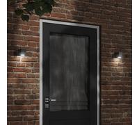 vidaXL Applique per Esterni Nera in Alluminio Pressofuso