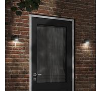 vidaXL Applique per Esterni Nera in Alluminio Pressofuso