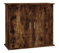 vidaXL Aquariumstandaard 81x36x73 cm bewerkt hout gerookt eikenkleurig