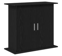 Supporto per acquario in rovere nero 81x36x73 cm in legno ingegnerizzato