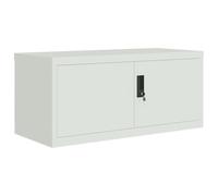 VIDAXL - Armadio Classificatore Grigio Chiaro 90x40x40 Cm In Acciaio