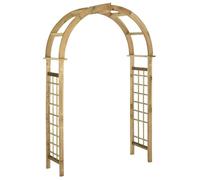 vidaXL Arco a Traliccio in Legno di Pino Impregnato Verde