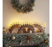 vidaXL Arco di Candele di Natale con 10 Candele LED 3 pz LED