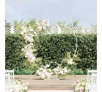 vidaXL Arco Nuziale Bianco 195 x 35 x 211 cm Acciaio