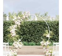 vidaXL Arco Nuziale Bianco 223 x 45 x 201 cm Acciaio