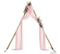 vidaXL Arco Nuziale Marrone Chiaro 202 x 95 x 254 cm, Giardino e Terrazza, Arco Moderno, Decorazioni Nuziali in Pino, Elegante Esterno, Sfondo Evento Minimalista