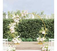 vidaXL Arco Nuziale Oro 220 x 45 x 200 cm Acciaio
