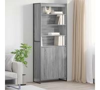 vidaXL Armadi alti 2 pcs Grigio Sonoma 60 x 36 x 300 cm