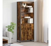 vidaXL Armadi alti 2 pcs Quercia Fumosa 60 x 36 x 300 cm