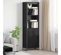 vidaXL Armadi alti Rovere Nero 60 x 36 x 200 cm Legno ingegnerizzato