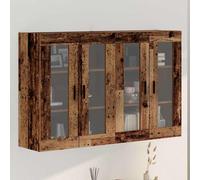 vidaXL Armadi da Muro 2 pcs Legno vecchio 69,5 x 34 x 90 cm