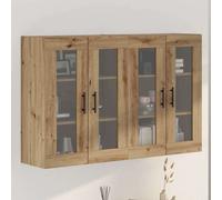 vidaXL Armadi da Muro 2 pcs Rovere Artisan e Nero 69.5 x 34 x 90 cm