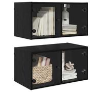vidaXL Armadi da Parete 2 pz 68 x 37 x 35 cm Legno ingegnerizzato