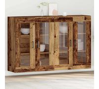 vidaXL Armadi da Parete 2 pz Legno vecchio 69,5 x 34 x 90 cm