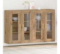 vidaXL Armadi da Parete 2 pz Rovere artigianale 69,5 x 34 x 90 cm